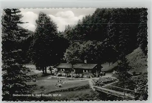 Kreuth Tegernsee Kreuth Tegernsee Siebenhuette ungelaufen ca. 1955 / Kreuth /Miesbach LKR