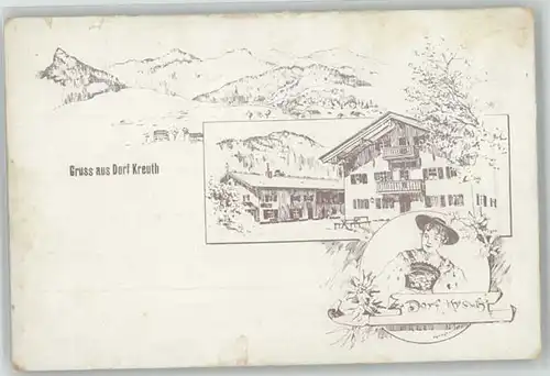 Kreuth Tegernsee Kreuth Tegernsee  ungelaufen ca. 1900 / Kreuth /Miesbach LKR