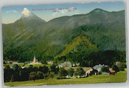 Kreuth Tegernsee Kreuth Tegernsee Leonhardstein ungelaufen ca. 1920 / Kreuth /Miesbach LKR