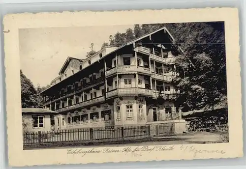 Kreuth Tegernsee Erholungsheim Rainer Alp x 1930