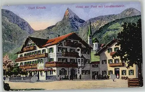Kreuth Tegernsee Hotel Post Leonhardstein x 1933