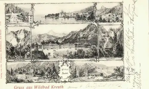 Kreuth Tegernsee Kreuth Tegernsee Wildbad x 1902 / Kreuth /Miesbach LKR