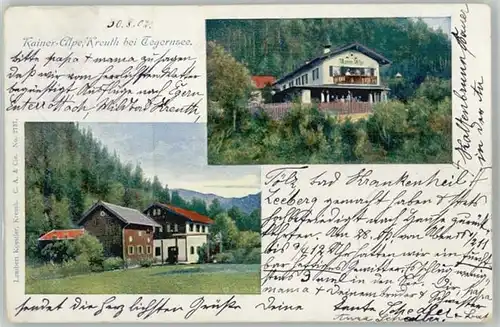 Kreuth Tegernsee Kreuth Tegernsee Rainer-Alpe x 1902 / Kreuth /Miesbach LKR