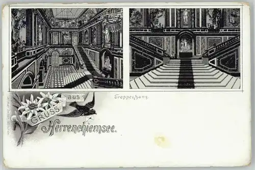 Chiemsee Chiemsee Herrenchiemsee ungelaufen ca. 1900 / Chiemsee /Rosenheim LKR