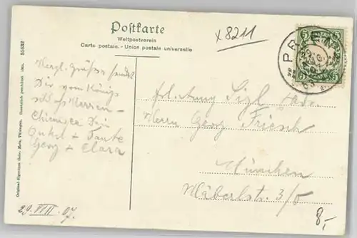 Chiemsee Herreninsel Koenigschloss x 1907
