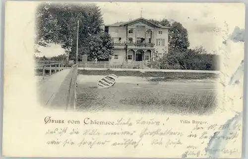 Chiemsee Villa Burger x 1911