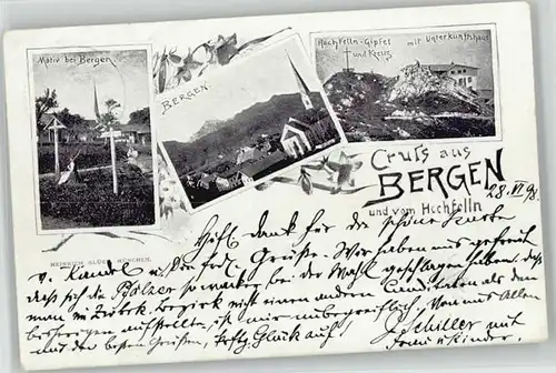 Bergen Chiemgau Bergen Chiemgau Hochfelln Unterkunftshaus x 1898 / Bergen /Traunstein LKR