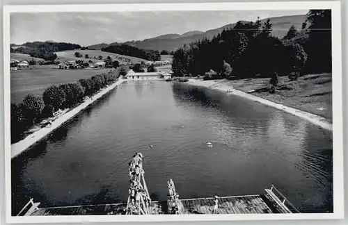 Bergen Chiemgau Bergen Oberbayern Schwimmbad ungelaufen ca. 1955 / Bergen /Traunstein LKR