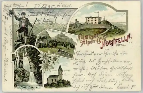 Bergen Chiemgau Bergen Chiemgau Hochfelln Haus Bruenling Alm Wasserfall x 1895 / Bergen /Traunstein LKR