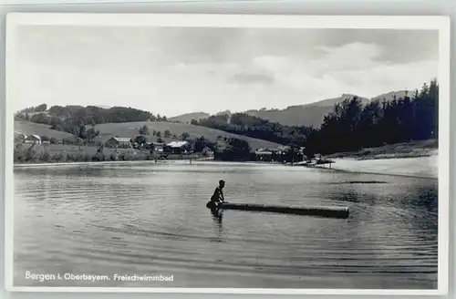 Bergen Chiemgau Bergen Oberbayern  ungelaufen ca. 1955 / Bergen /Traunstein LKR