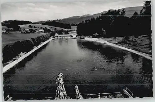Bergen Chiemgau Bergen Oberbayern Schwimmbad ungelaufen ca. 1955 / Bergen /Traunstein LKR