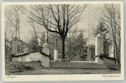 Bergen Chiemgau Bergen Ehrendenkmal ungelaufen ca. 1920 / Bergen /Traunstein LKR