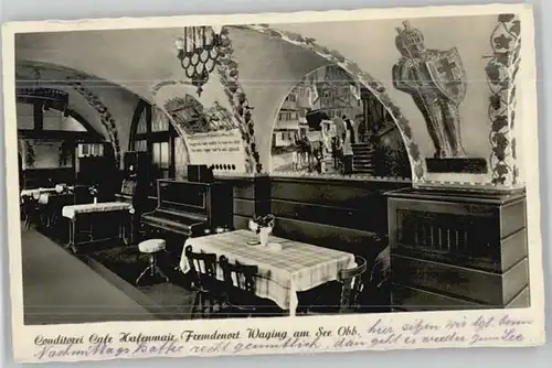 Waging See Cafe Konditorei Hafenmair x 1942