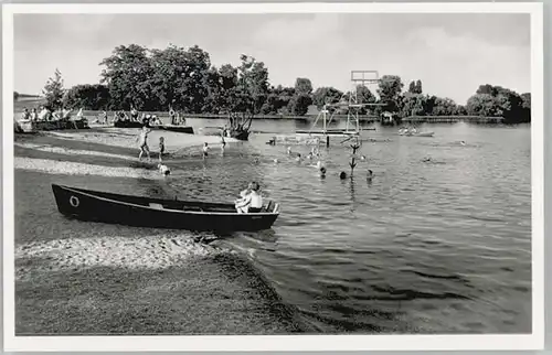 Waging See Waging See Strandbad ungelaufen ca. 1955 / Waging a.See /Traunstein LKR