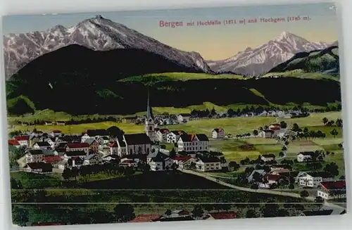 Bergen Chiemgau Bergen Oberbayern Kuenstlerkarte x 1916 / Bergen /Traunstein LKR