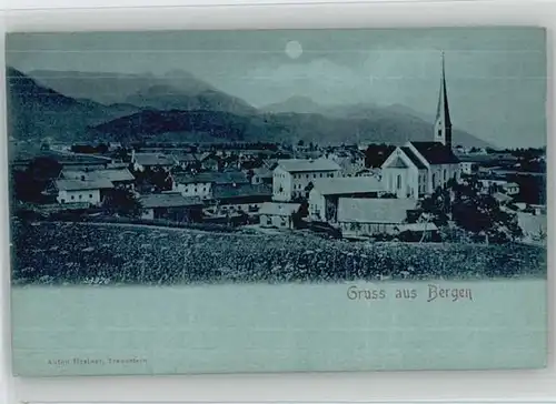 Bergen Chiemgau Bergen  ungelaufen ca. 1900 / Bergen /Traunstein LKR