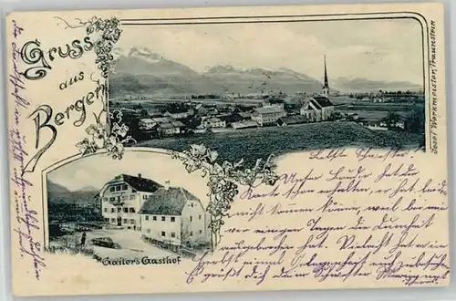 Bergen Chiemgau Bergen Gailers Gasthof x 1899 / Bergen /Traunstein LKR