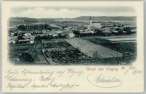 Waging See Waging See  ungelaufen ca. 1900 / Waging a.See /Traunstein LKR