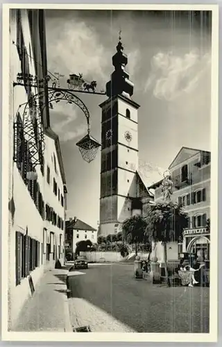 Waging See Waging See Marktplatz ungelaufen ca. 1955 / Waging a.See /Traunstein LKR