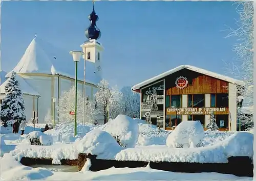 Inzell Kirche Haus des Gastes o 1969