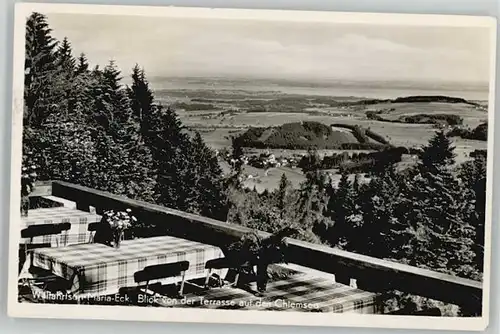 Bergen Chiemgau Bergen Oberbayern Wallfahrtsort Maria Eck x 1953 / Bergen /Traunstein LKR