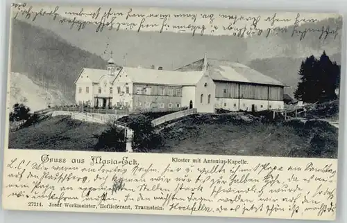 Bergen Chiemgau Bergen Oberbayern Wallfahrtsort Maria Eck x 1903 / Bergen /Traunstein LKR