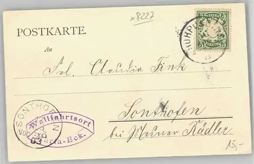 Bergen Chiemgau Bergen Oberbayern Wallfahrtsort Maria Eck x 1903 / Bergen /Traunstein LKR