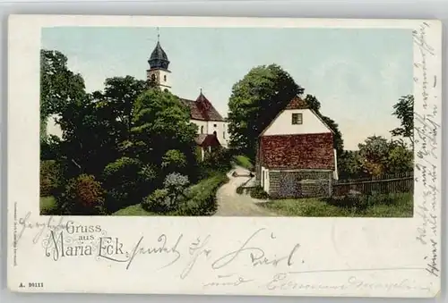 Bergen Chiemgau Bergen Oberbayern Wallfahrtsort Maria Eck x 1901 / Bergen /Traunstein LKR