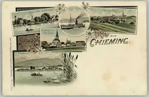 Chieming Chiemsee Chieming  ungelaufen ca. 1900 / Chieming /Traunstein LKR