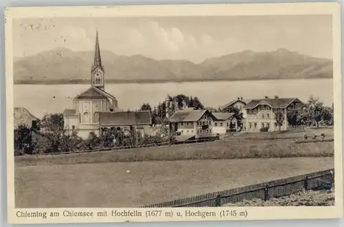 Chieming Chiemsee Chieming Hochfelln Hochgern x 1937 / Chieming /Traunstein LKR
