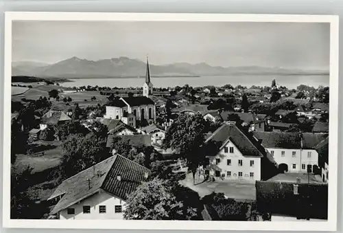 Chieming Chiemsee Chieming Hochplatte Kampenwand ungelaufen ca. 1955 / Chieming /Traunstein LKR