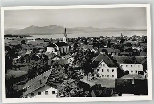 Chieming Chiemsee Chieming Hochplatte Kampenwand ungelaufen ca. 1955 / Chieming /Traunstein LKR