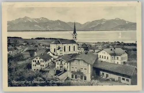 Chieming Chiemsee Chieming Hochfelln Hochgern ungelaufen ca. 1920 / Chieming /Traunstein LKR