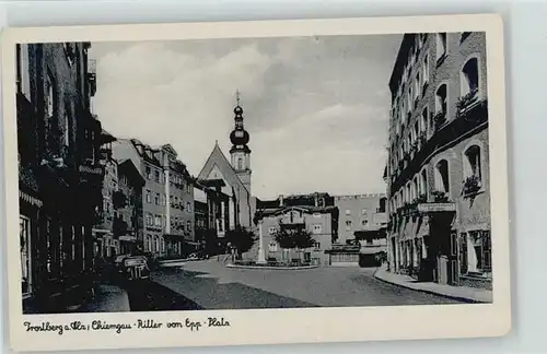 Trostberg Trostberg Chiemgau-Ritter von Epp-Platz ungelaufen ca. 1930 / Trostberg /Traunstein LKR