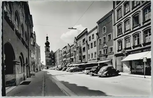 Trostberg Trostberg Hauptstrasse ungelaufen ca. 1955 / Trostberg /Traunstein LKR