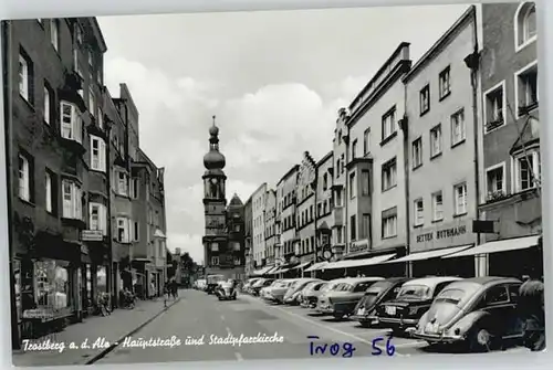 Trostberg Trostberg Hauptstrasse  ungelaufen ca. 1955 / Trostberg /Traunstein LKR
