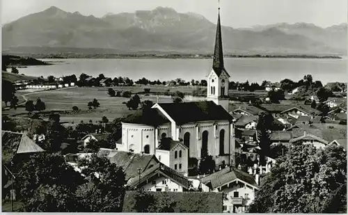 Chieming Chiemsee Chieming Hochplatte Kampenwand ungelaufen ca. 1965 / Chieming /Traunstein LKR