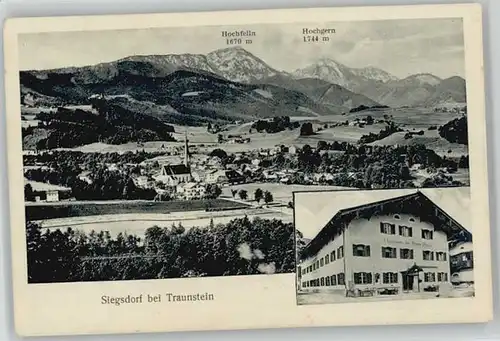 Siegsdorf Oberbayern Siegsdorf Oberbayern Gasthaus zur neuen Post x 1935 / Siegsdorf /Traunstein LKR