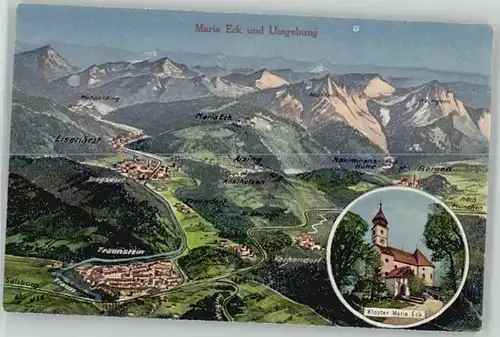 Siegsdorf Oberbayern Siegsdorf Oberbayern Kloster Maria Eck ungelaufen ca. 1920 / Siegsdorf /Traunstein LKR