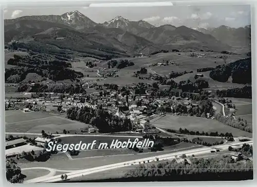 Siegsdorf Oberbayern Siegsdorf Oberbayern Fliegeraufnahme ungelaufen ca. 1955 / Siegsdorf /Traunstein LKR
