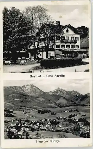 Siegsdorf Oberbayern Siegsdorf Oberbayern Gasthof Forelle x 1939 / Siegsdorf /Traunstein LKR