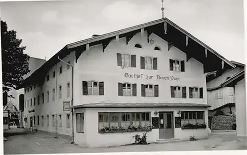Siegsdorf Oberbayern Siegsdorf Oberbayern Gasthof Neuen Post ungelaufen ca. 1955 / Siegsdorf /Traunstein LKR