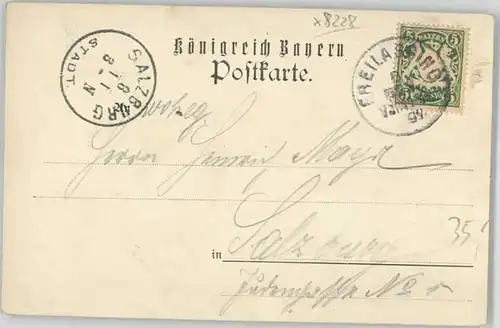 Freilassing Freilassing Maria Plain  x 1897 / Freilassing /Berchtesgadener Land LKR