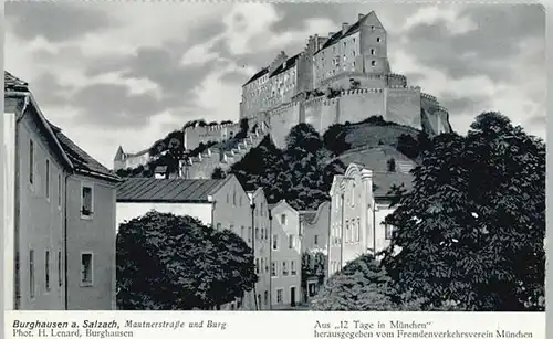 Burghausen Salzach Burghausen Salzach  ungelaufen ca. 1920 / Burghausen /Altoetting LKR
