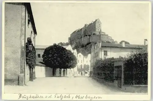 Burghausen Salzach Burghausen Salzach  ungelaufen ca. 1920 / Burghausen /Altoetting LKR