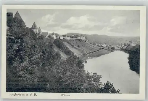 Burghausen Salzach Burghausen Salzach Woehrsee ungelaufen ca. 1920 / Burghausen /Altoetting LKR