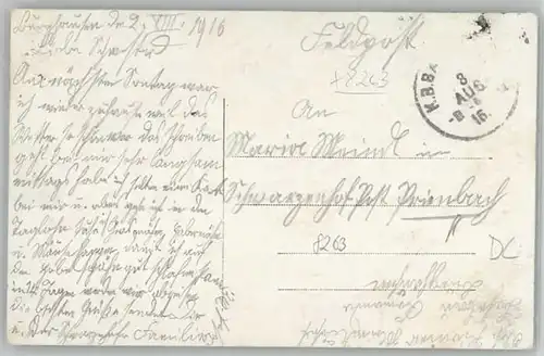 Burghausen Salzach Feldpost x 1916