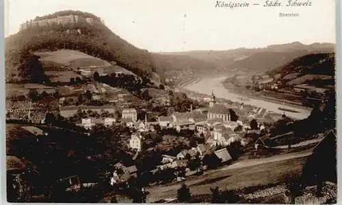 Koenigstein Saechsische Schweiz Koenigstein Saechsische Schweiz Baerenstein ungelaufen ca. 1910 / Koenigstein Saechsische Schweiz /Saechsische Schweiz-Osterzgebirge LKR