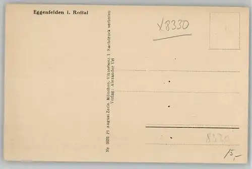 Eggenfelden Eggenfelden  ungelaufen ca. 1920 / Eggenfelden /Rottal-Inn LKR