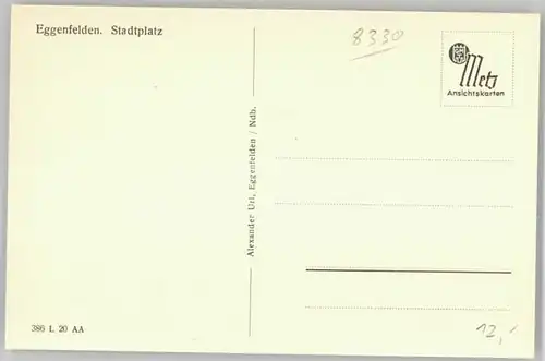 Eggenfelden Eggenfelden  ungelaufen ca. 1920 / Eggenfelden /Rottal-Inn LKR